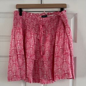 Vineyard Vines Pink Geometric Mini Skirt